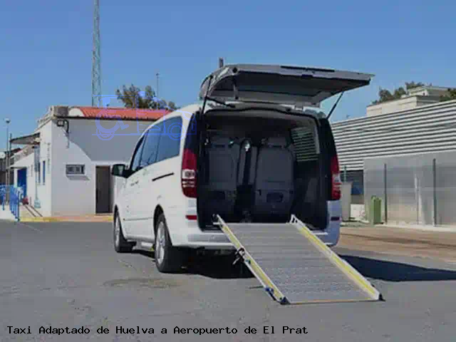 Taxi accesible de Aeropuerto de El Prat a Huelva